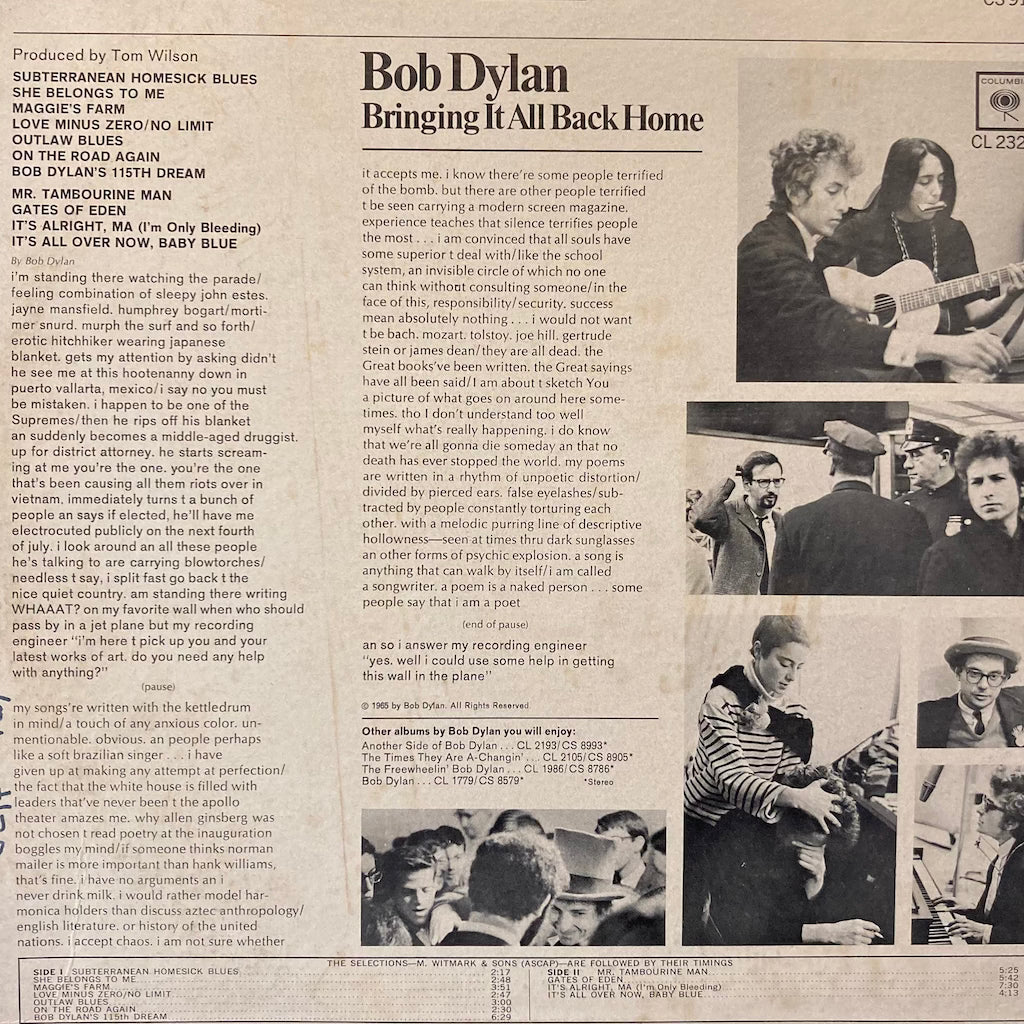 Bob Dylan - Bringin It All Back Home