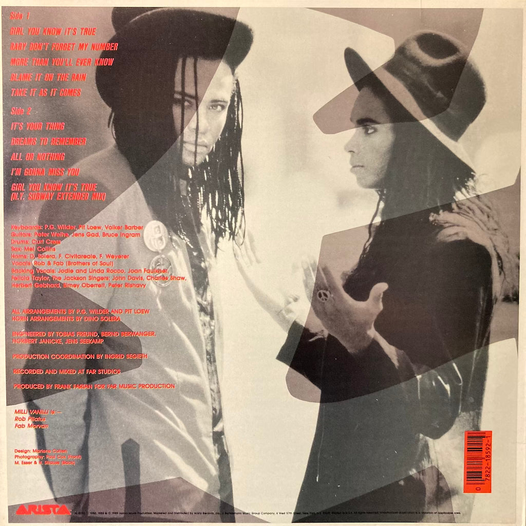 Milli Vanilli - Girl You Know It's True
