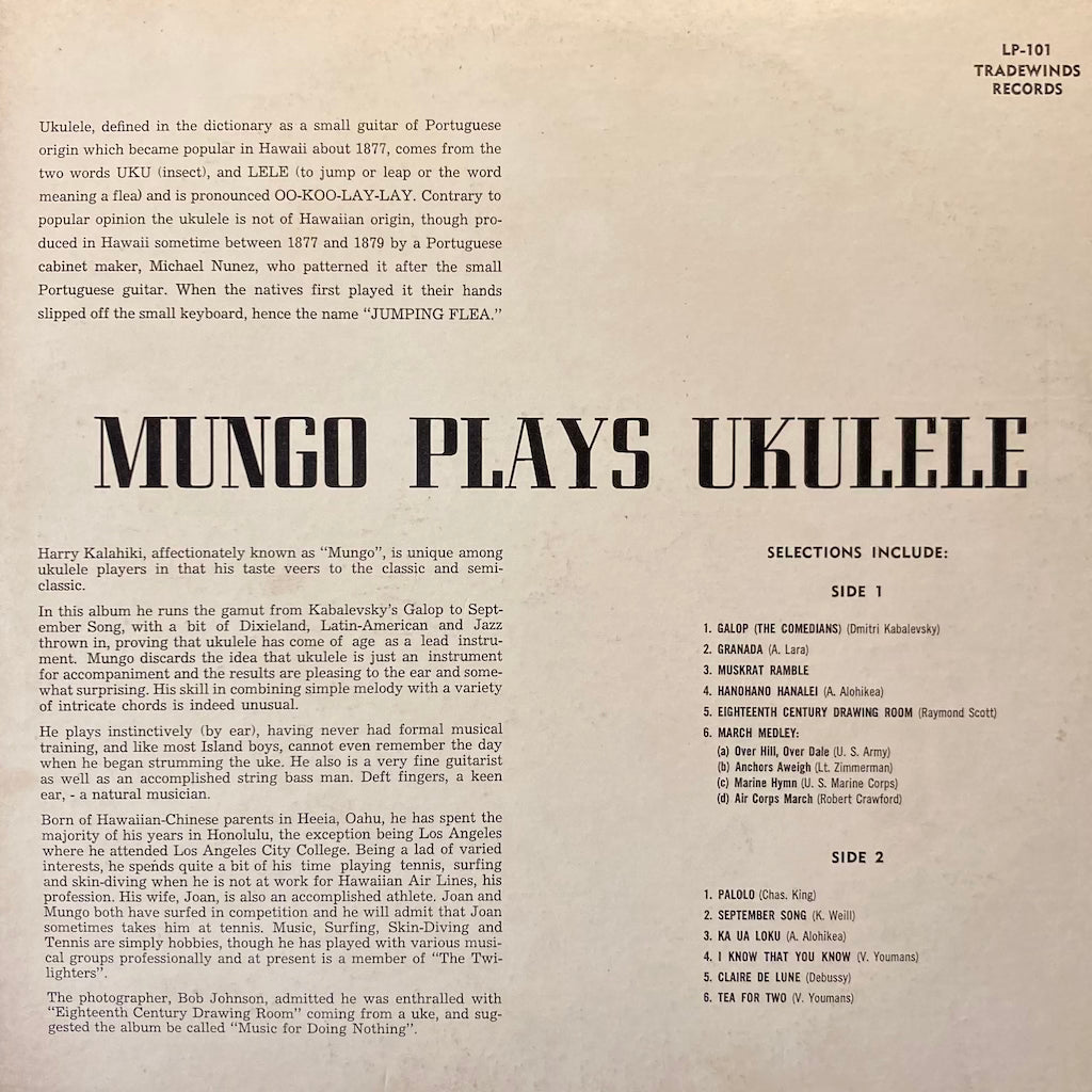 Harry Mungo Kalahiki - Mungo Plays Ukuklele