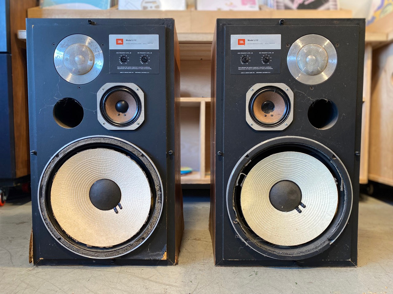 JBL L112 speakers (used) - Local Pickup Only