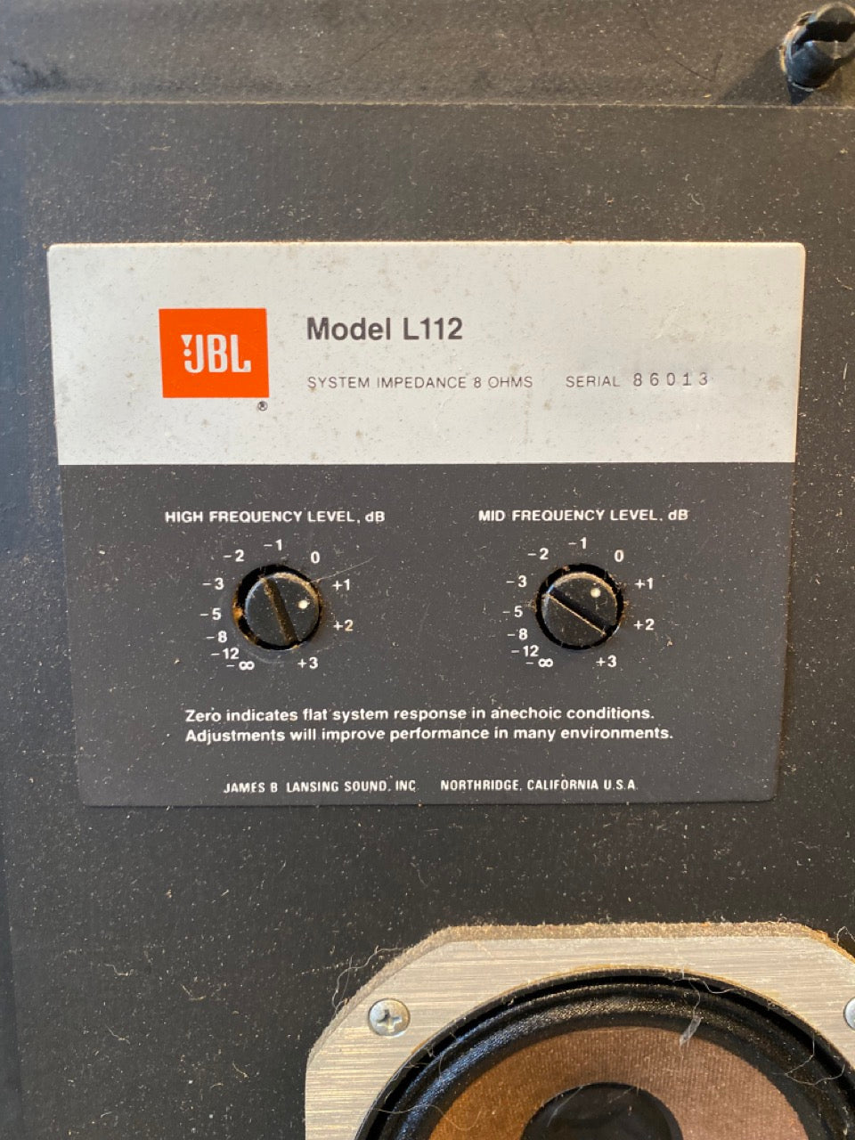 JBL L112 speakers (used) - Local Pickup Only