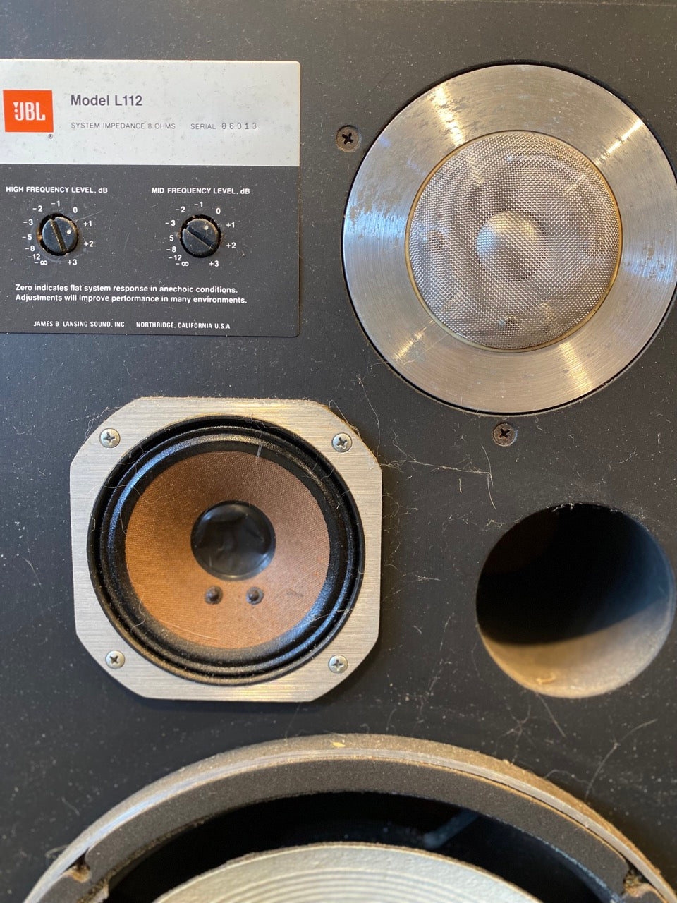 JBL L112 speakers (used) - Local Pickup Only