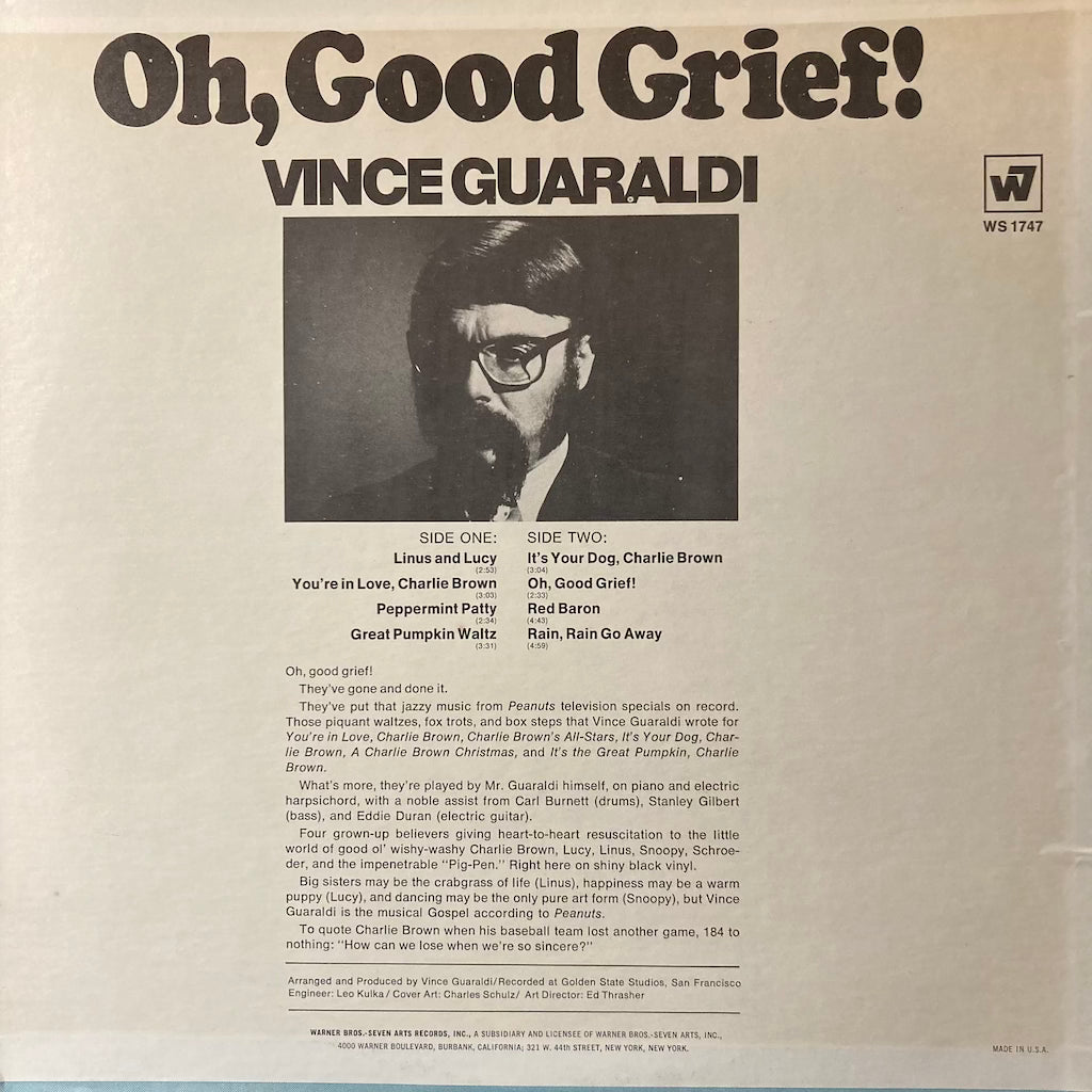 Vince Guaraldi - Oh, Good Grief !