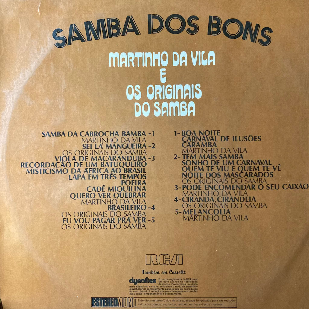 Martinho Da Vila E Os Originais Do Samba - Samba Dos Bons