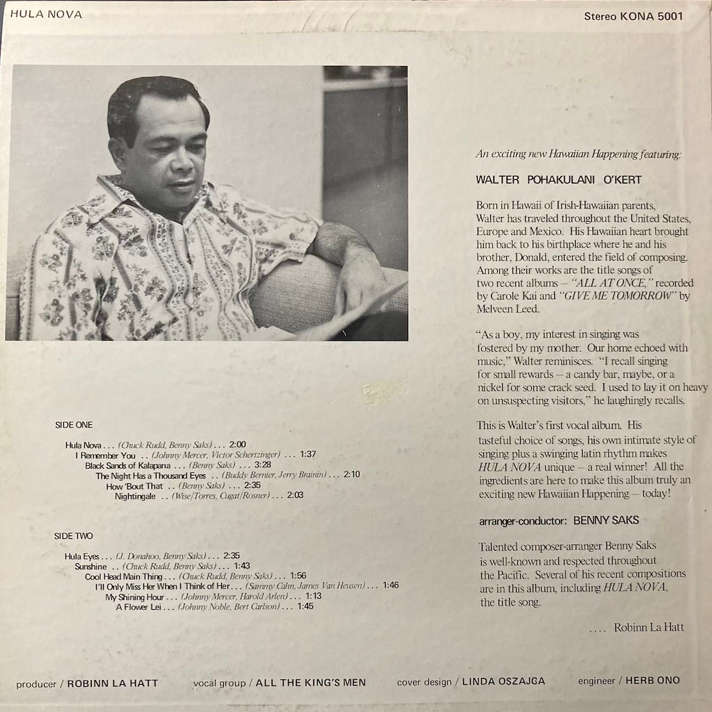 Walter Pohakulani O'Kert - Hula Nova