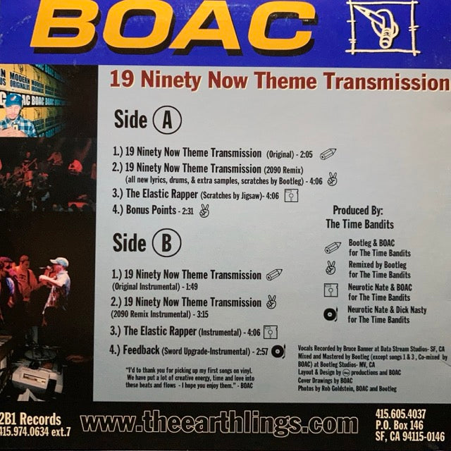 Boac - 19 Ninety Now Theme Transmission [12"]