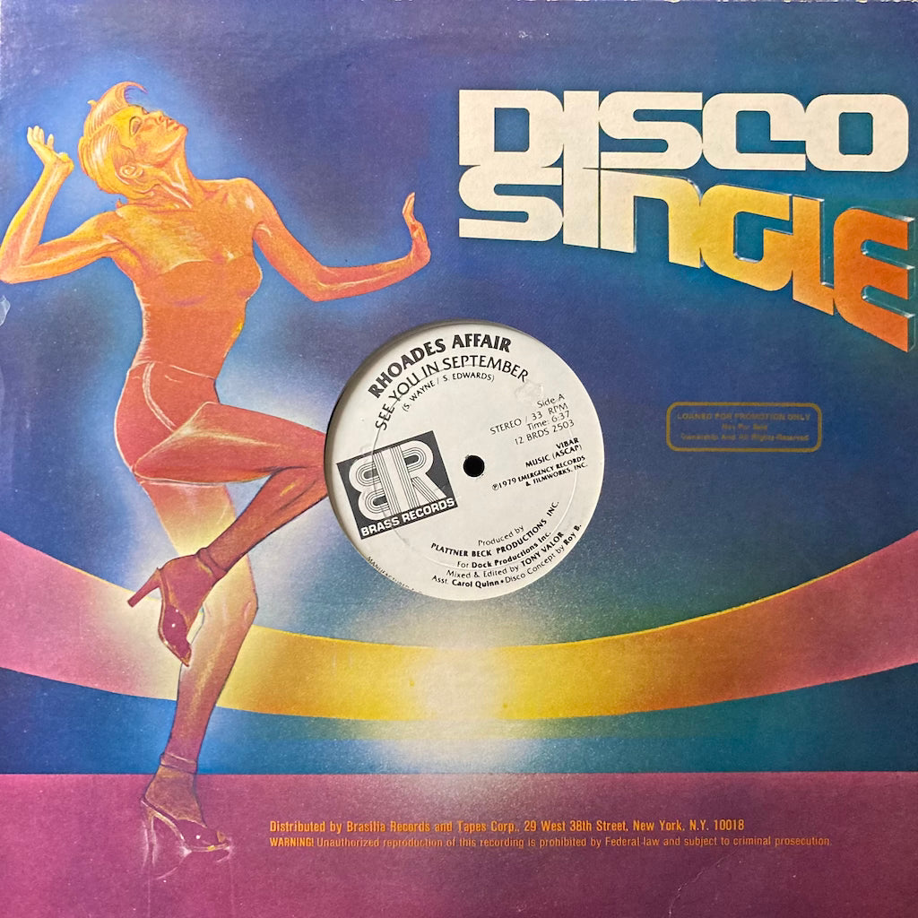 Rhoades Affair - See You In September/See You In September [12"]