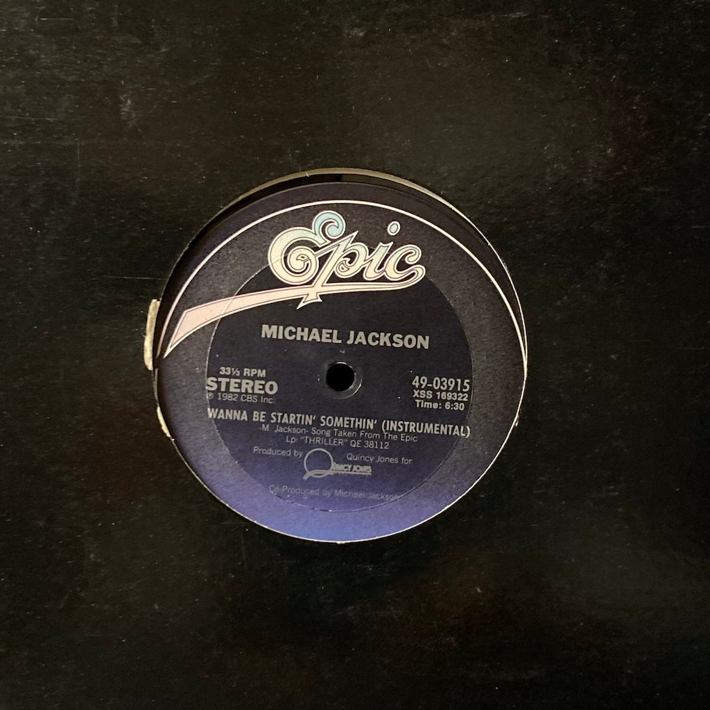 Michael Jackson - Wanna Be Startin' Somethin'/Instrumental [12"]