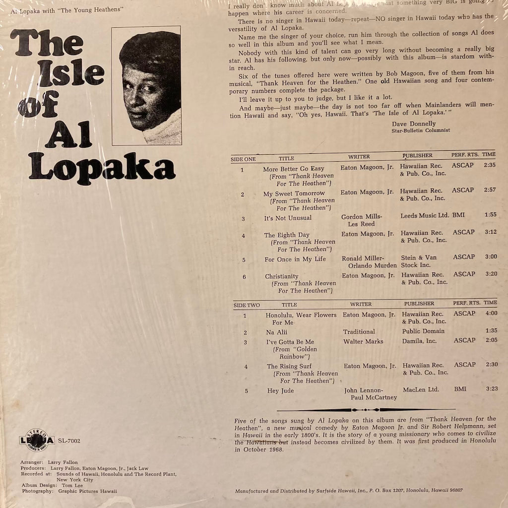 Al Lopaka - The Isle Of Al Lopaka