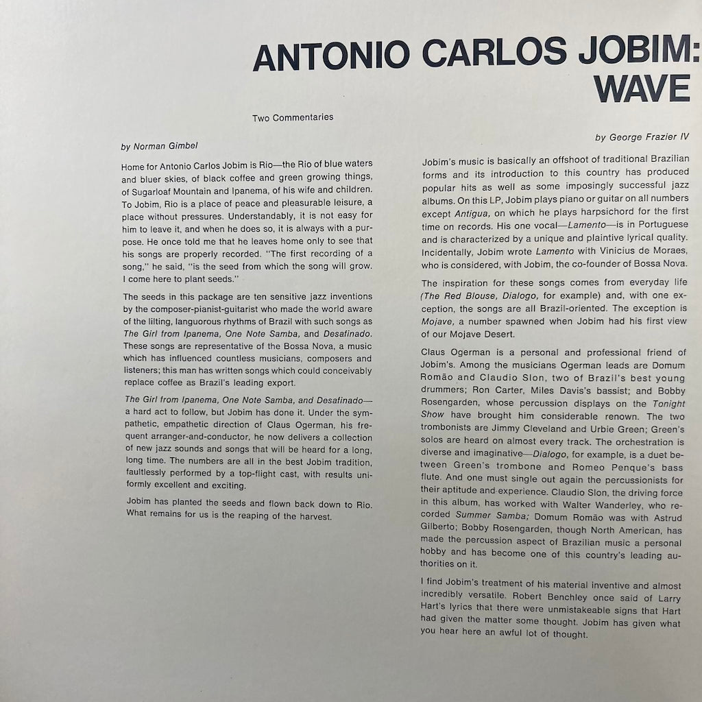 Antonio Carlos Jobim - Wave