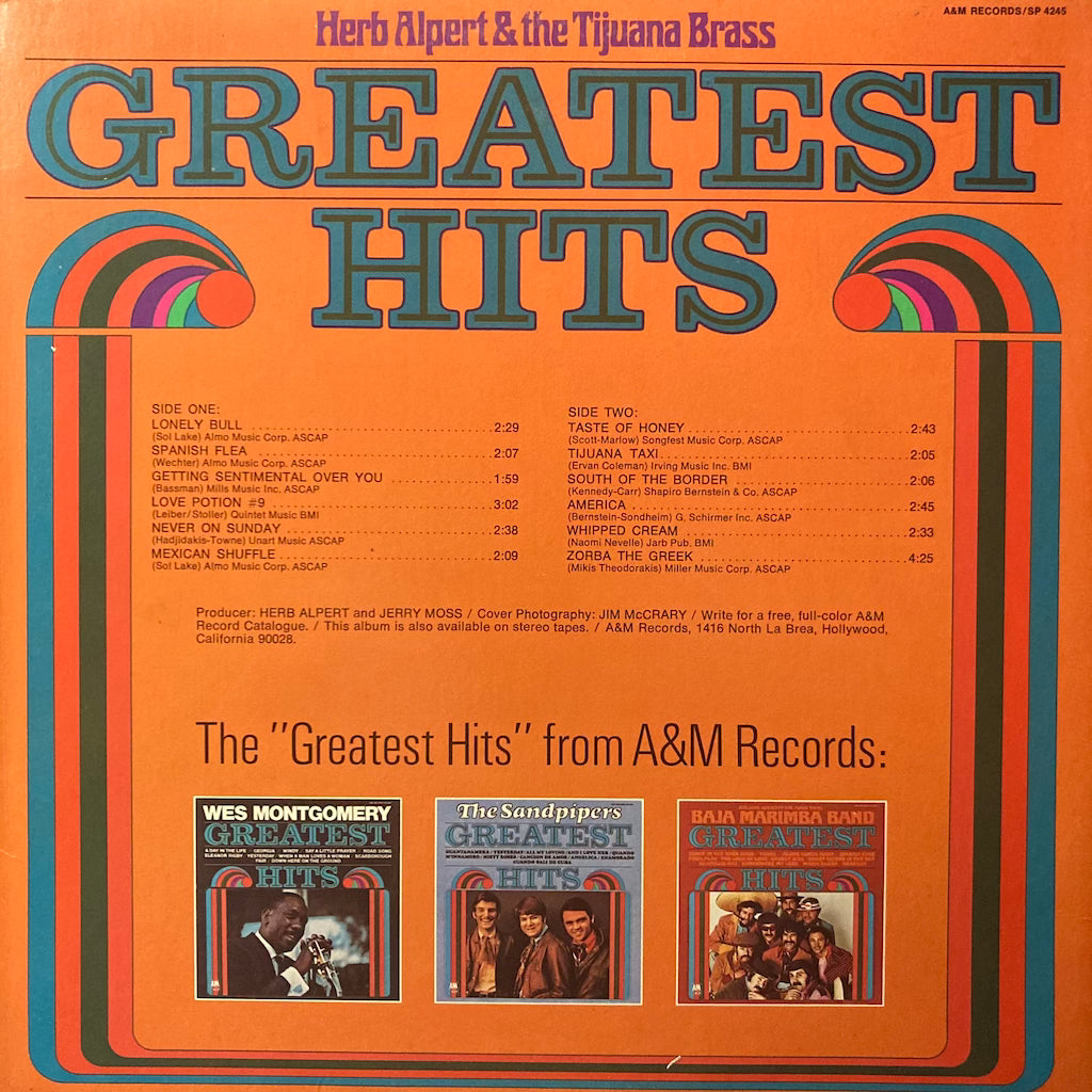 Herb Alpert & The Tijuana Brass - Greatest Hits