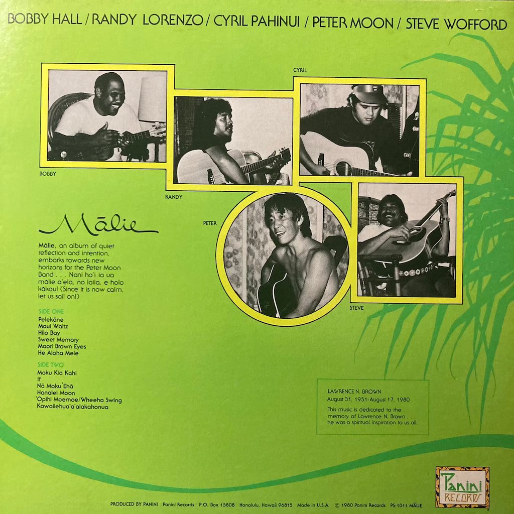The Peter Moon Band - Malie