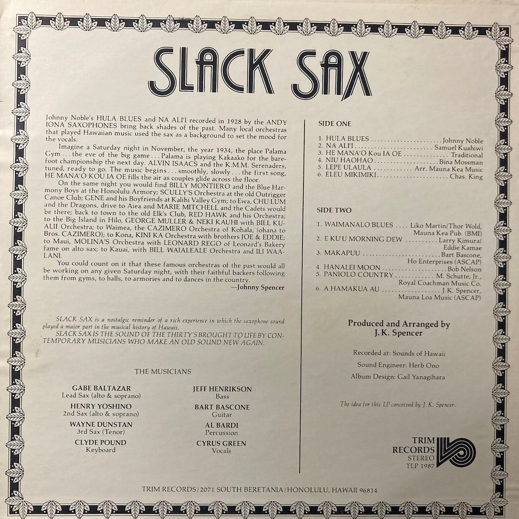 V/A - Slack Sax