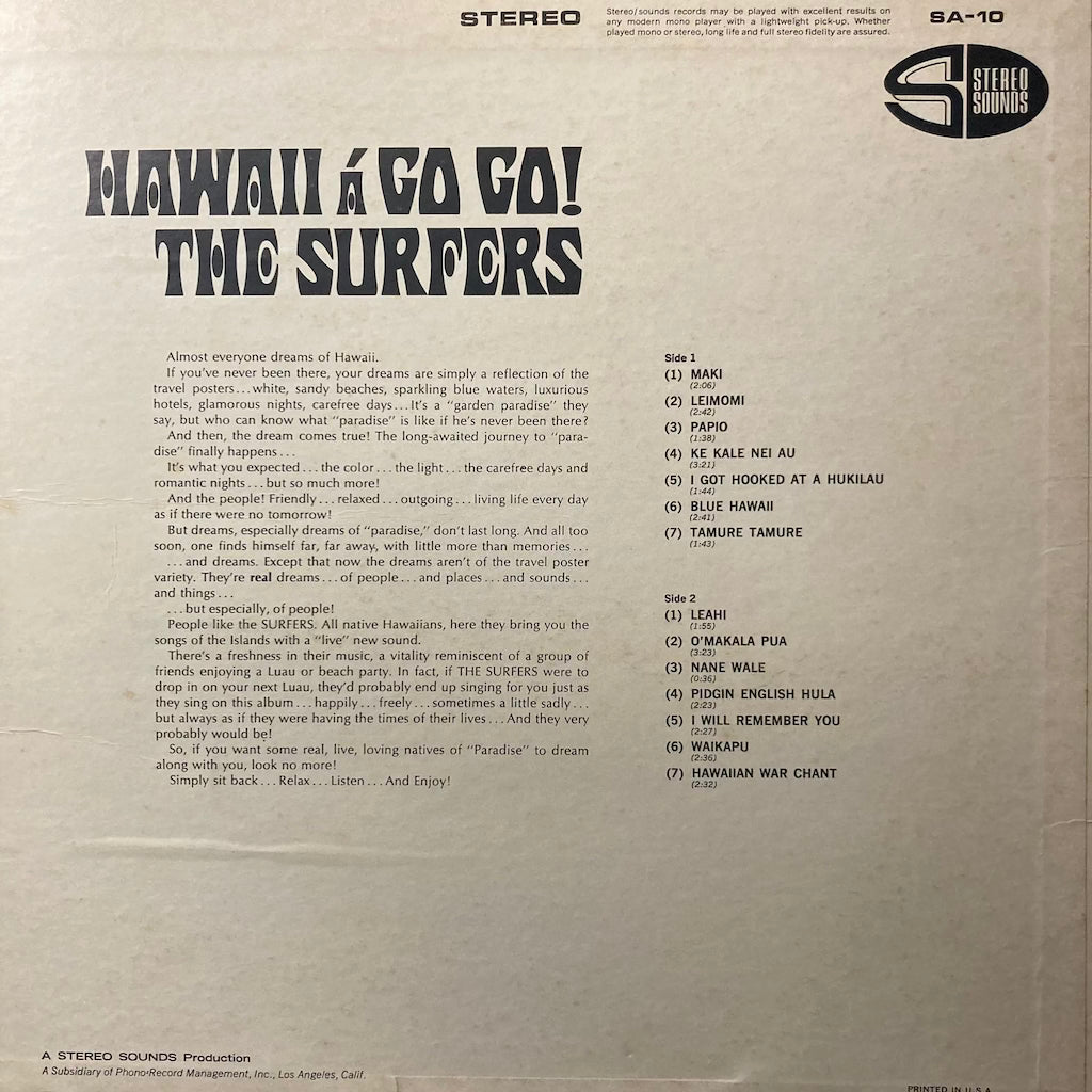 The Surfers - Hawaiian A Go Go!