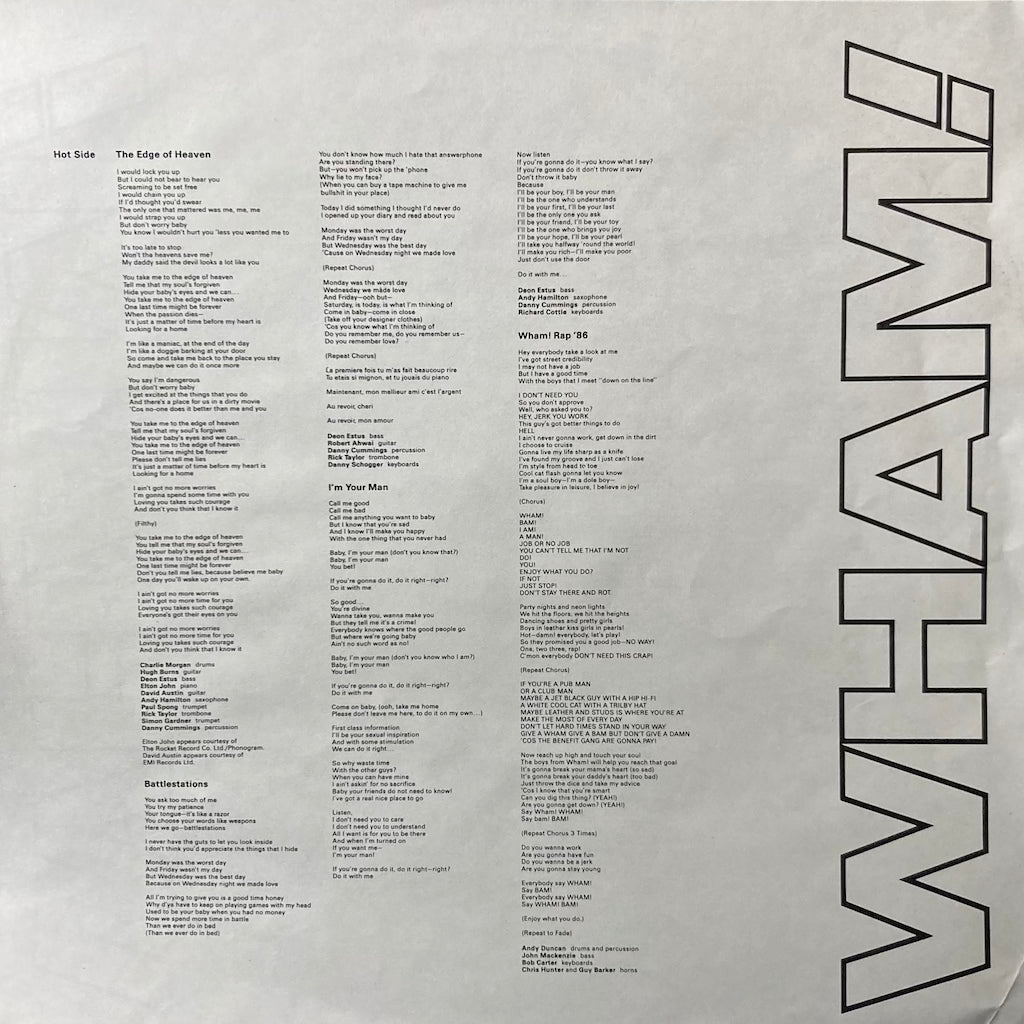 Wham! - Music From The Edge Of Heaven