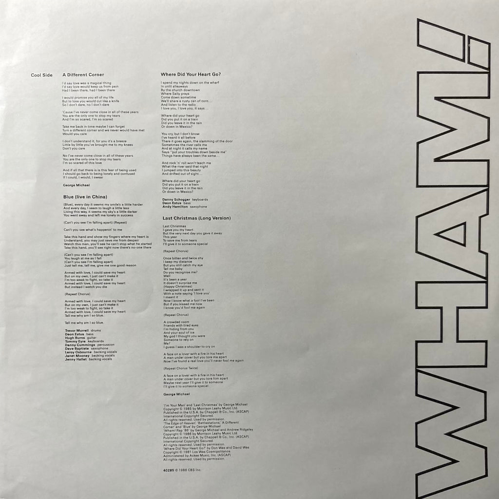 Wham! - Music From The Edge Of Heaven