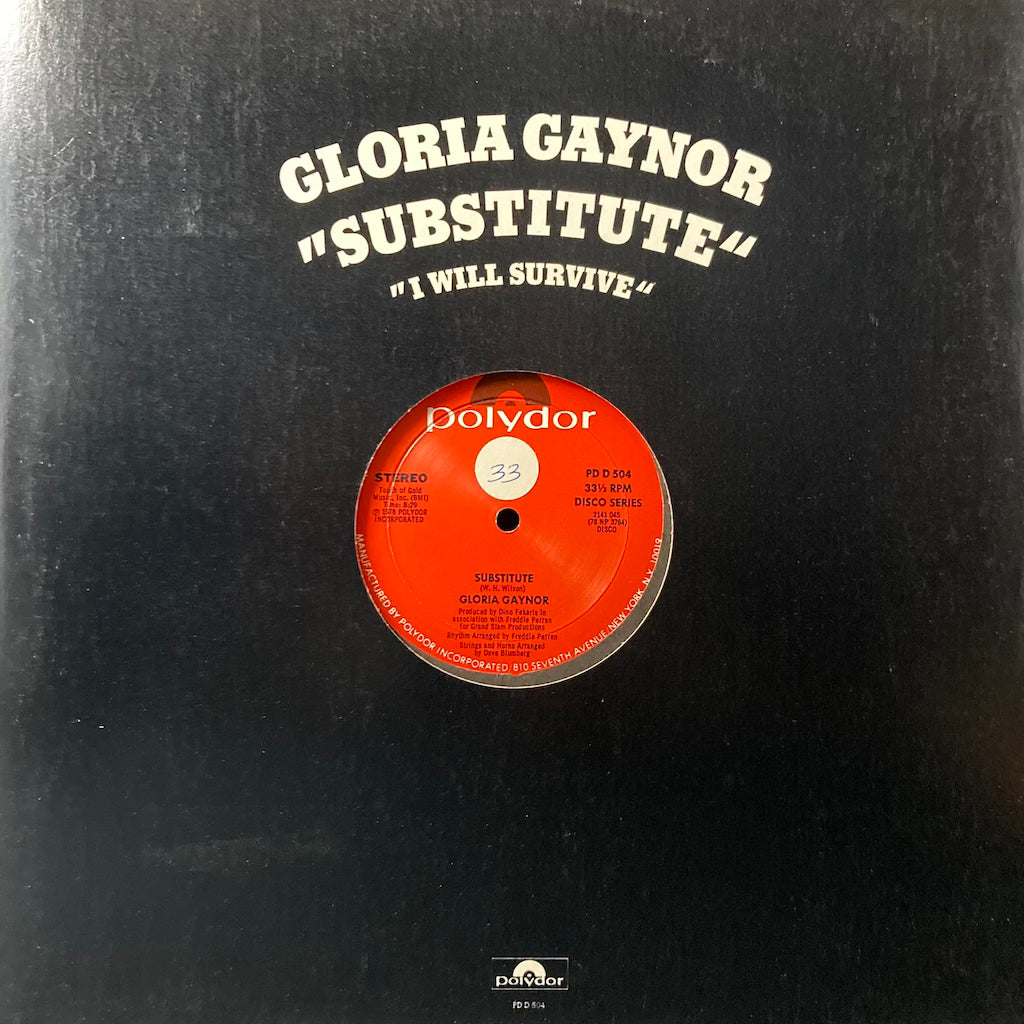 Gloria Gaynor - I Will Survive/Substitute [12"]