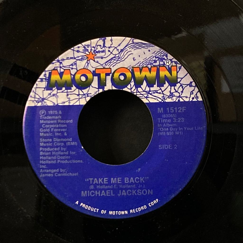 Michael Jackson - One Day In Your Life/Take Me Back 7"