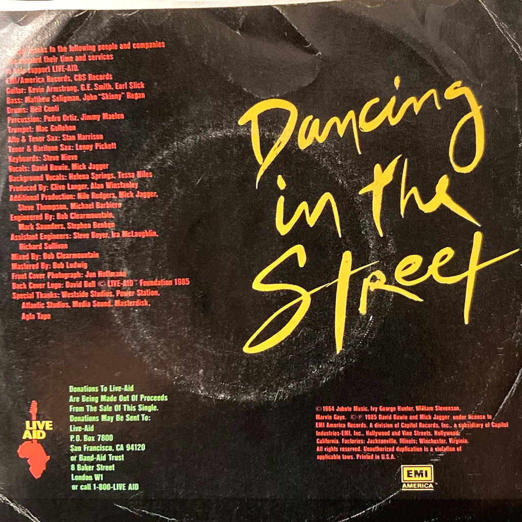 Mick Jagger/David Bowie - Dancing In The Street/Instrumental 7"