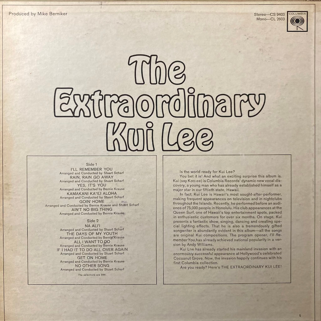 Kui Lee - The Extraordinary