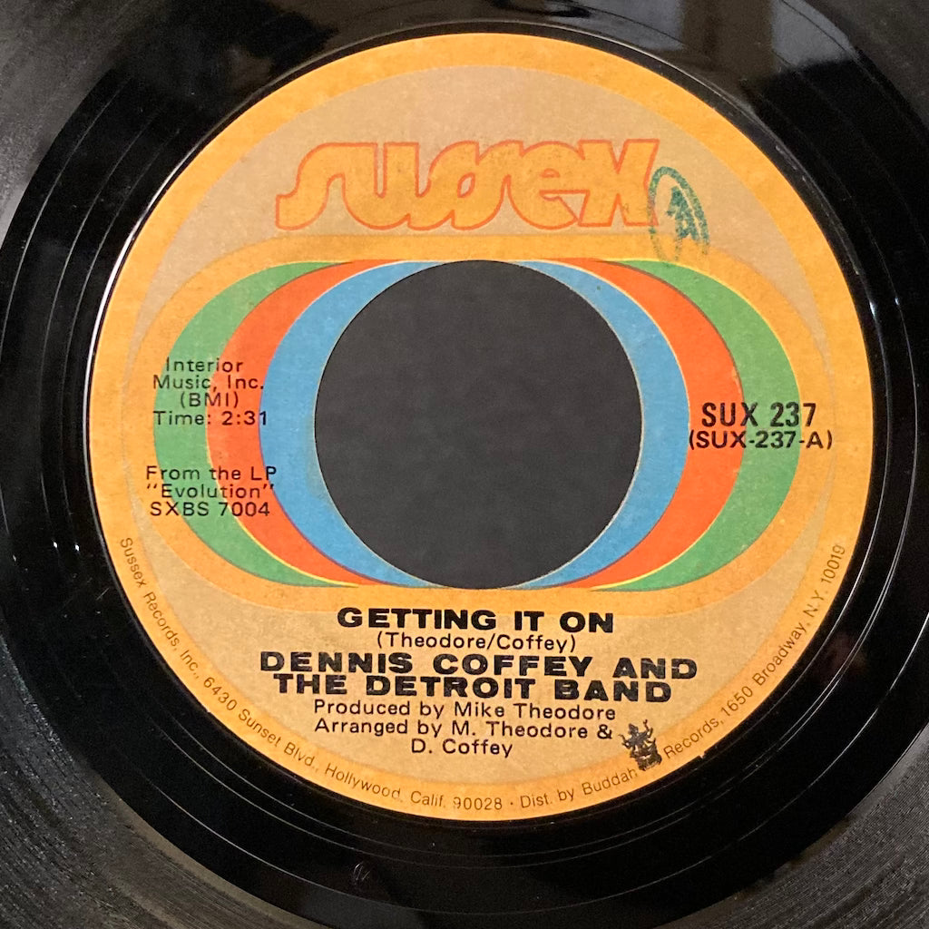 Dennis Coffey And The Detroit Band - Getting It On/Ride, Sally, Ride 7"