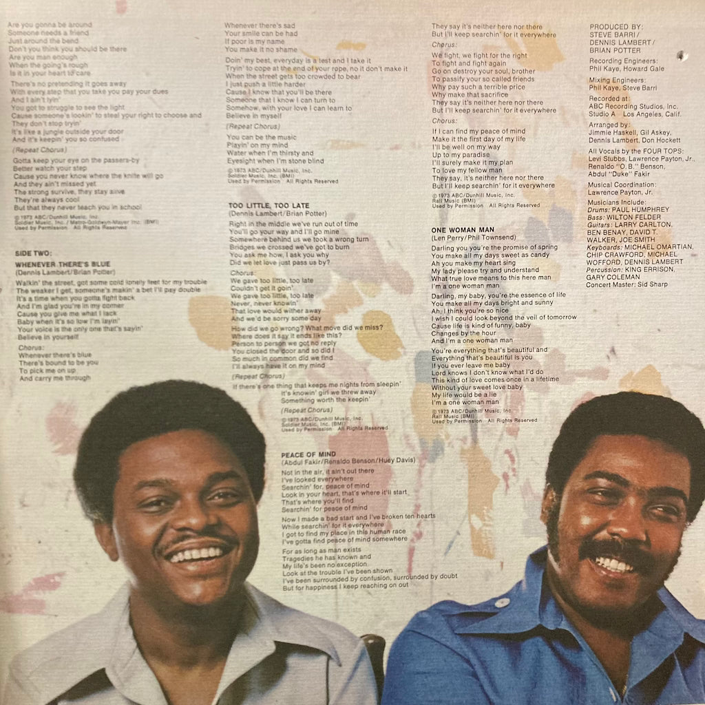 The Four Tops - Main Street People