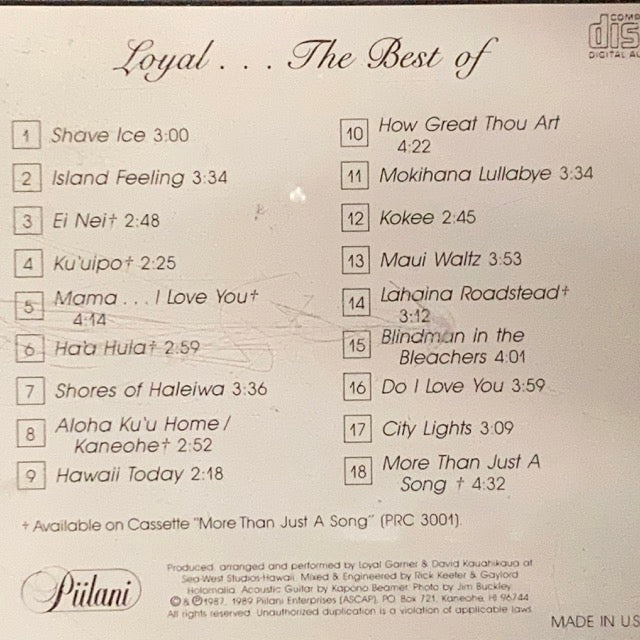Loyal Garner - LoyalThe Best Of [CD] – AGS Honolulu