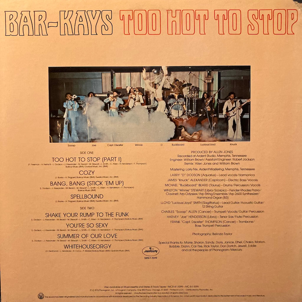 Bar-Kays - Too Hot To Stop