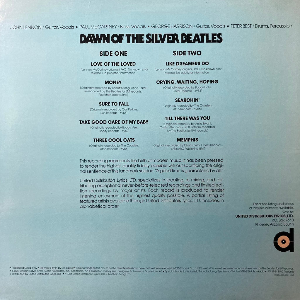 The Beatles - Dawn Of The Silver Beatles