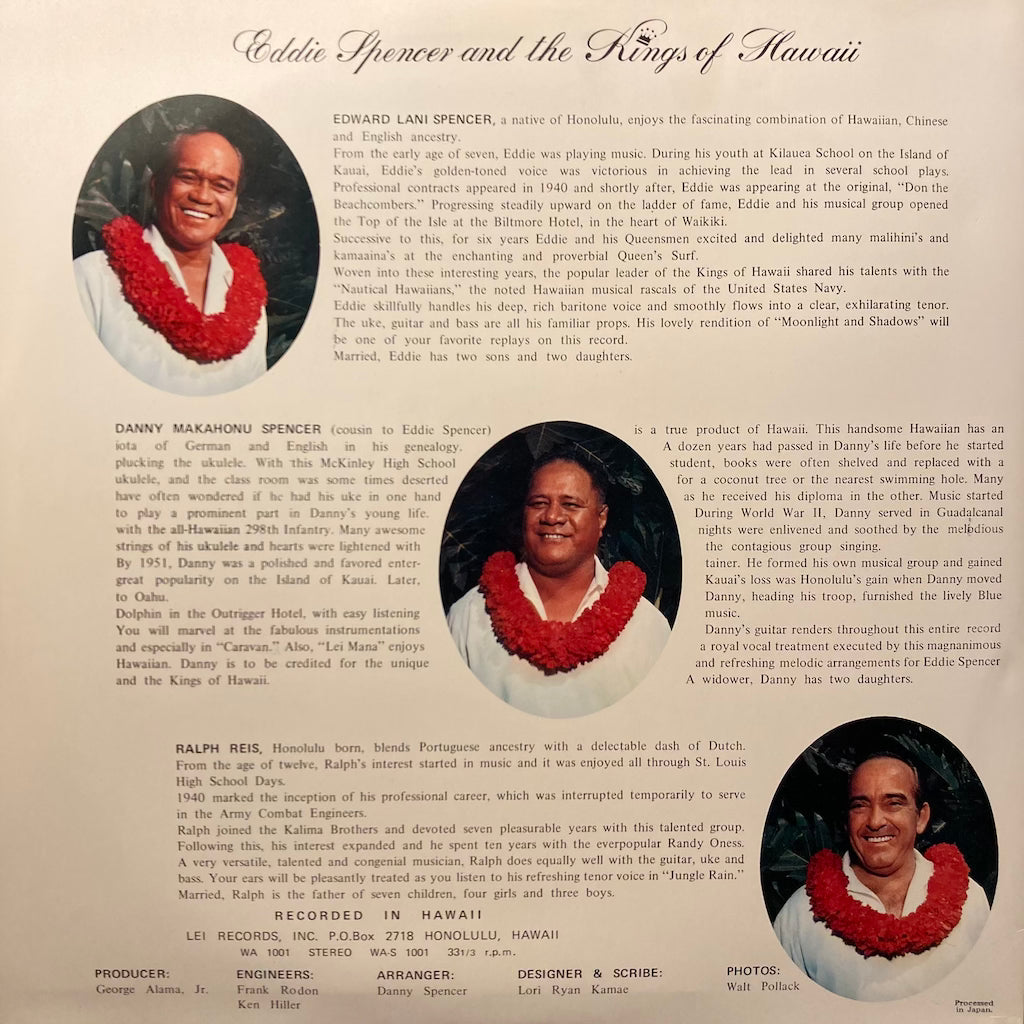 Eddie Spencer and The Kings Of Hawaii - Wahi Aloha [PICTURE VINYL]