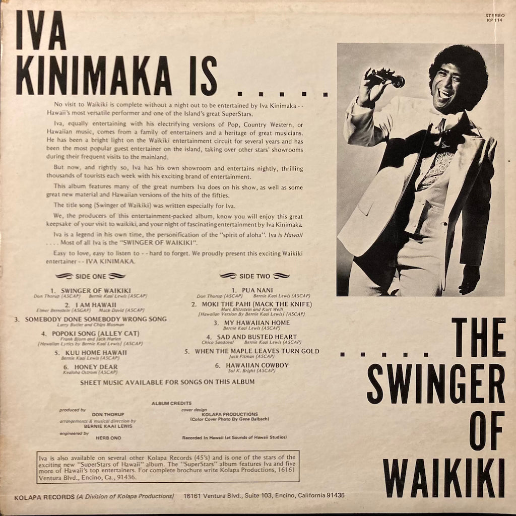 Iva Kinimaka - Swinger Of Waikiki