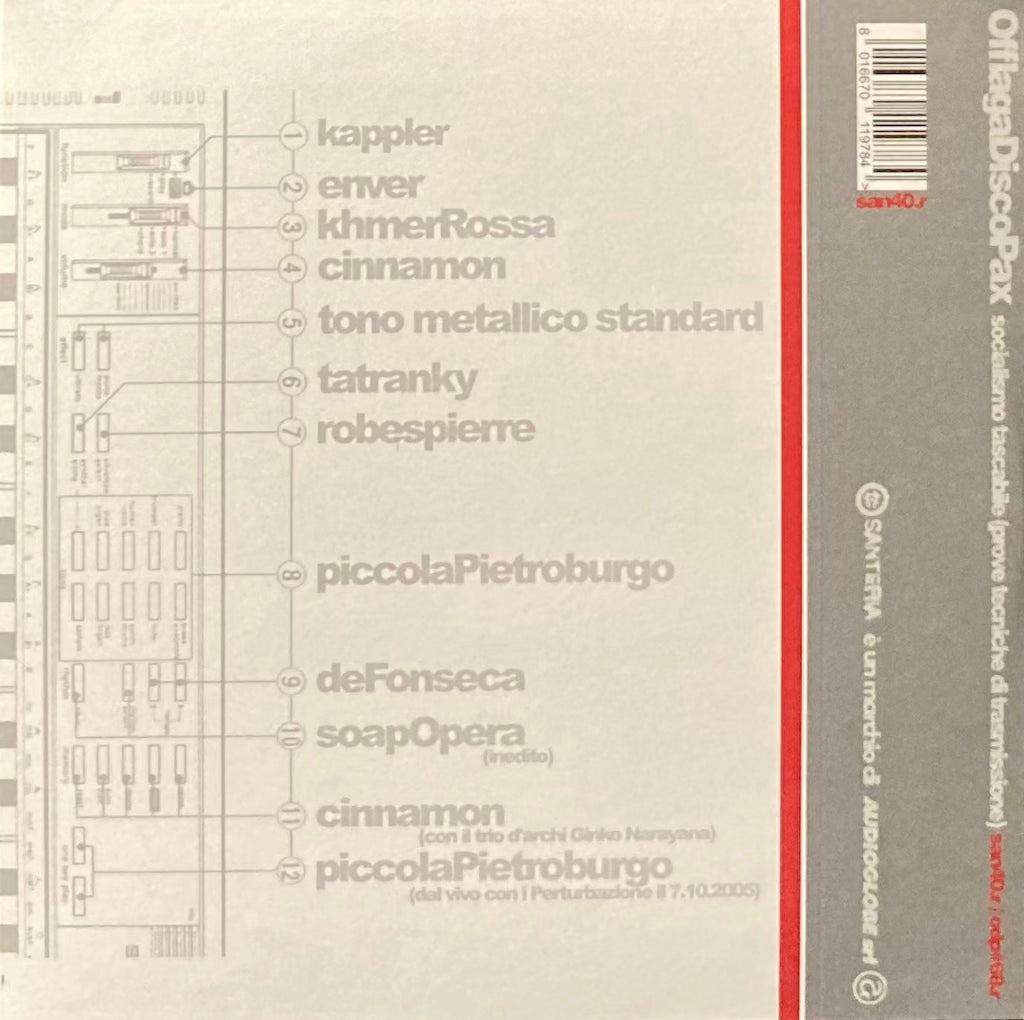 Offlaga Disco Pax - Socialismo Tascabile (Prove Tecniche Di Transmissione) [Inc. CD & Insert]