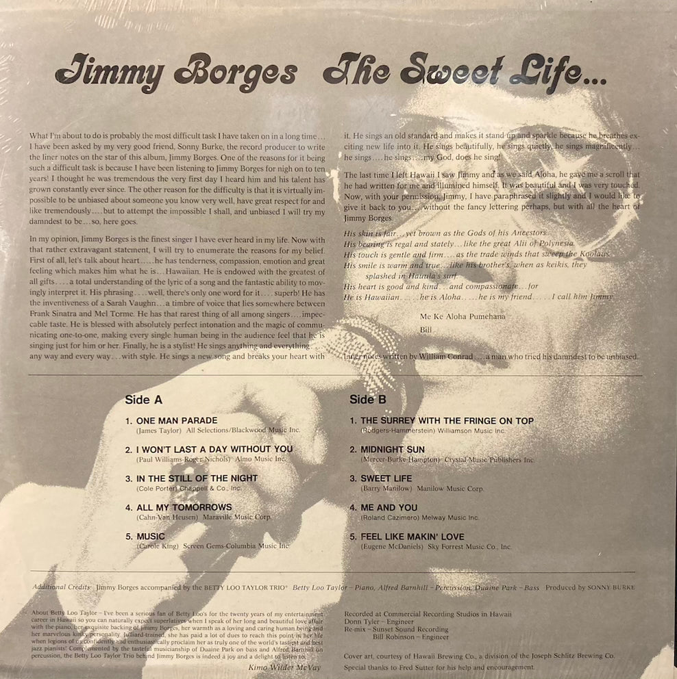 Jimmy Borges - The Sweet Life... [SEALED]