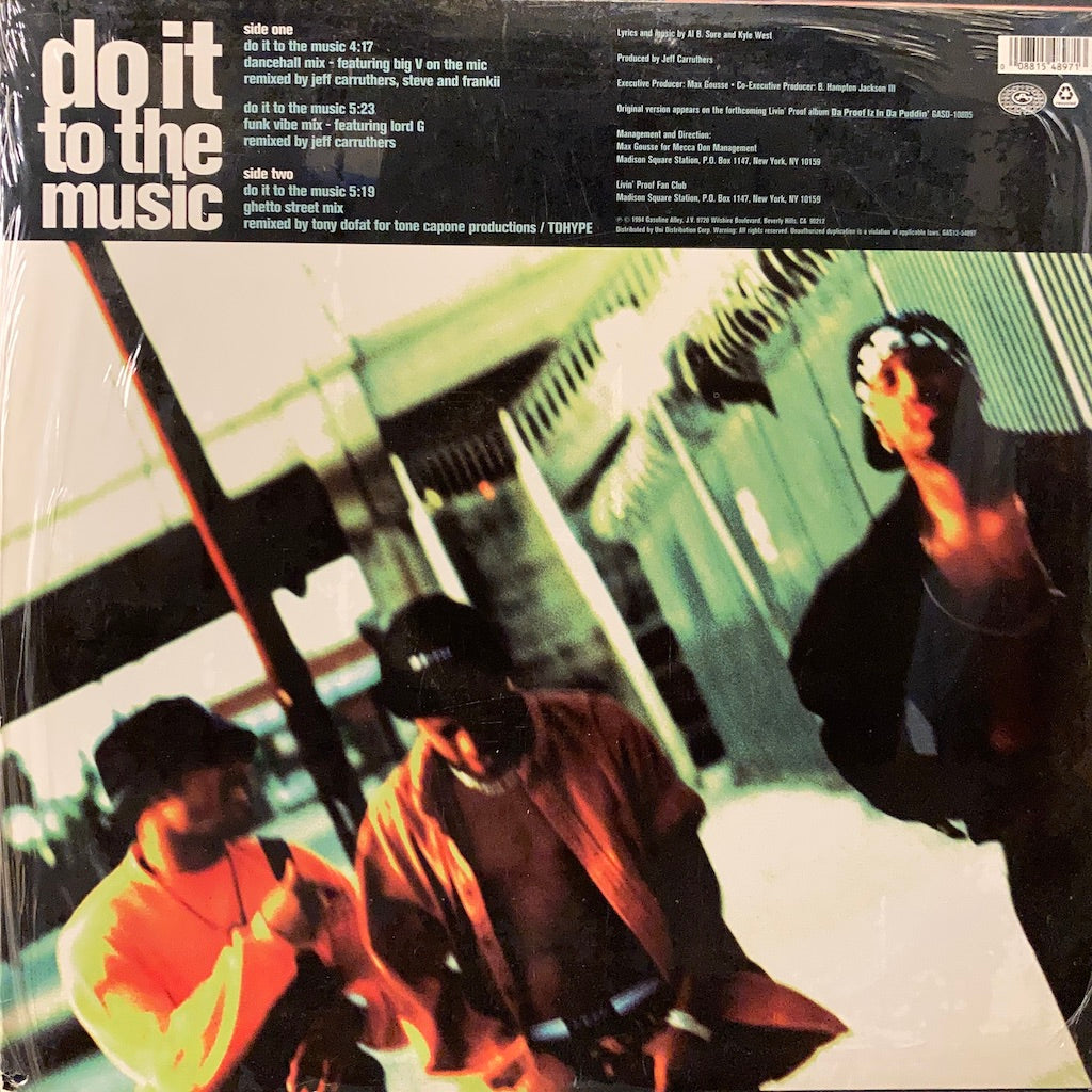 Livin' Proof - Do It To The Music 12" [SEALED]