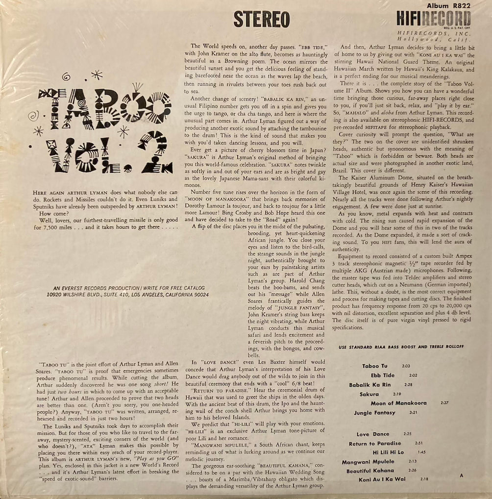 Arthur Lyman - Taboo Vol.2