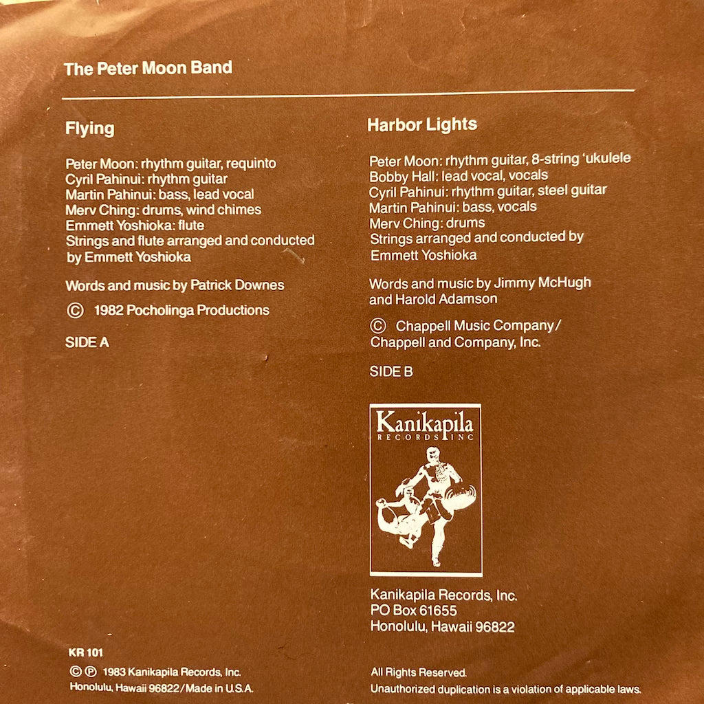 The Peter Moon Band - Harbor Lights/Flying 7"