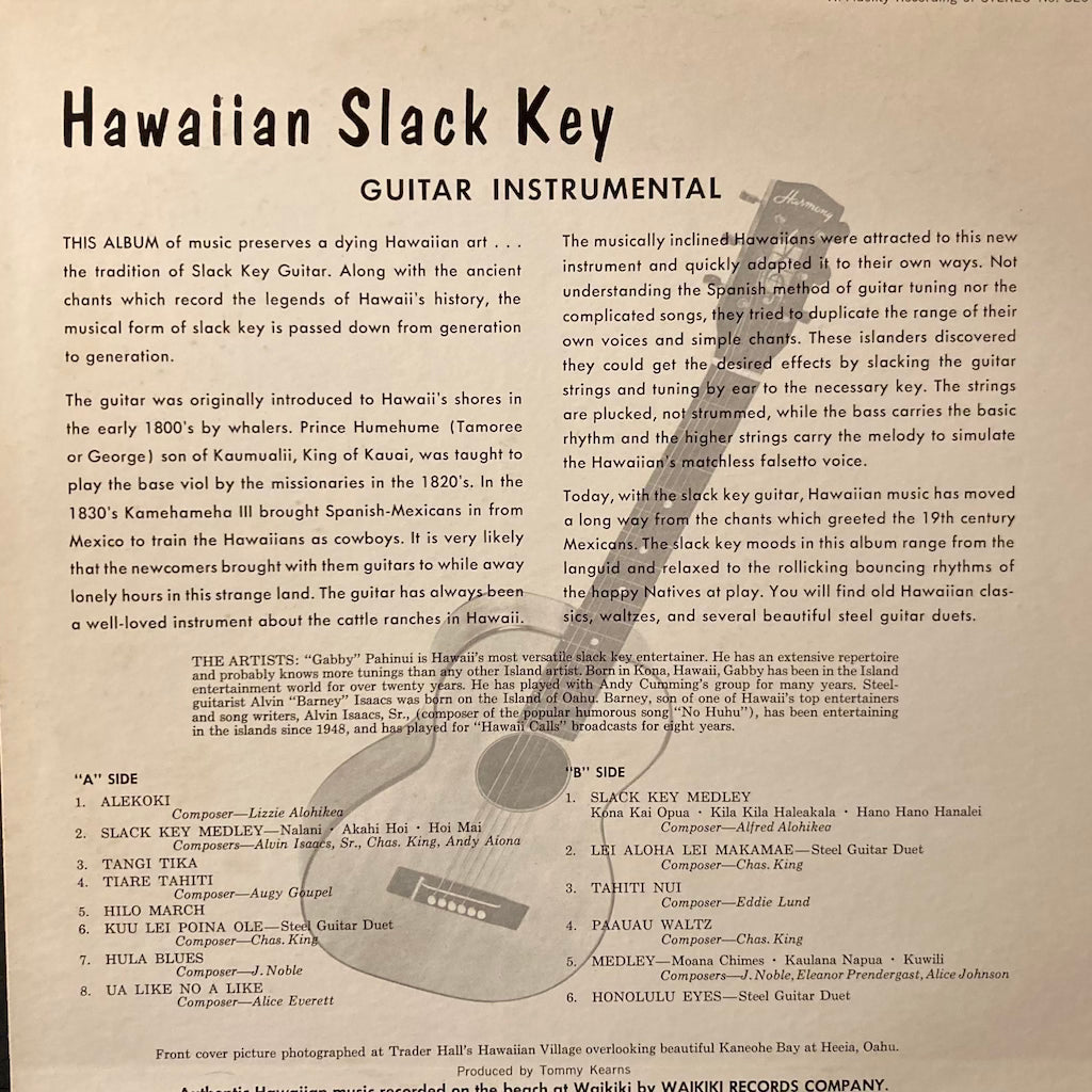 Gabby Pahinui - Hawaiian Slack Key - Guitar Instrumental Vol II