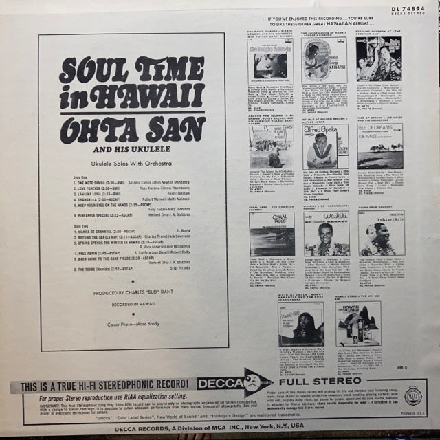 Ohta San - Soul Time in Hawaii