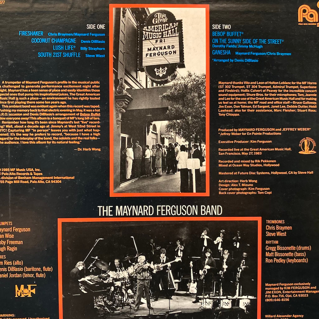 Maynard Ferguson - Live From San Francisco