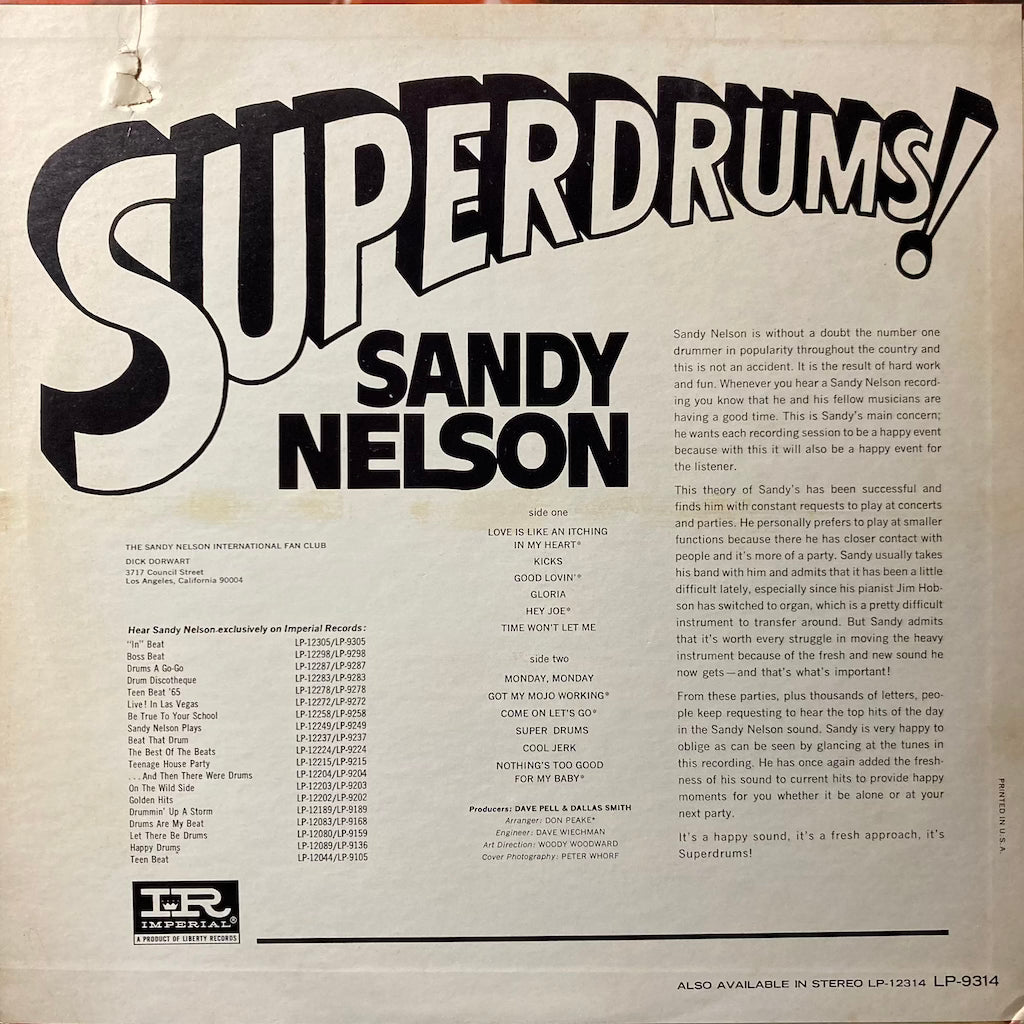 Sandy Nelson - Superdrums!