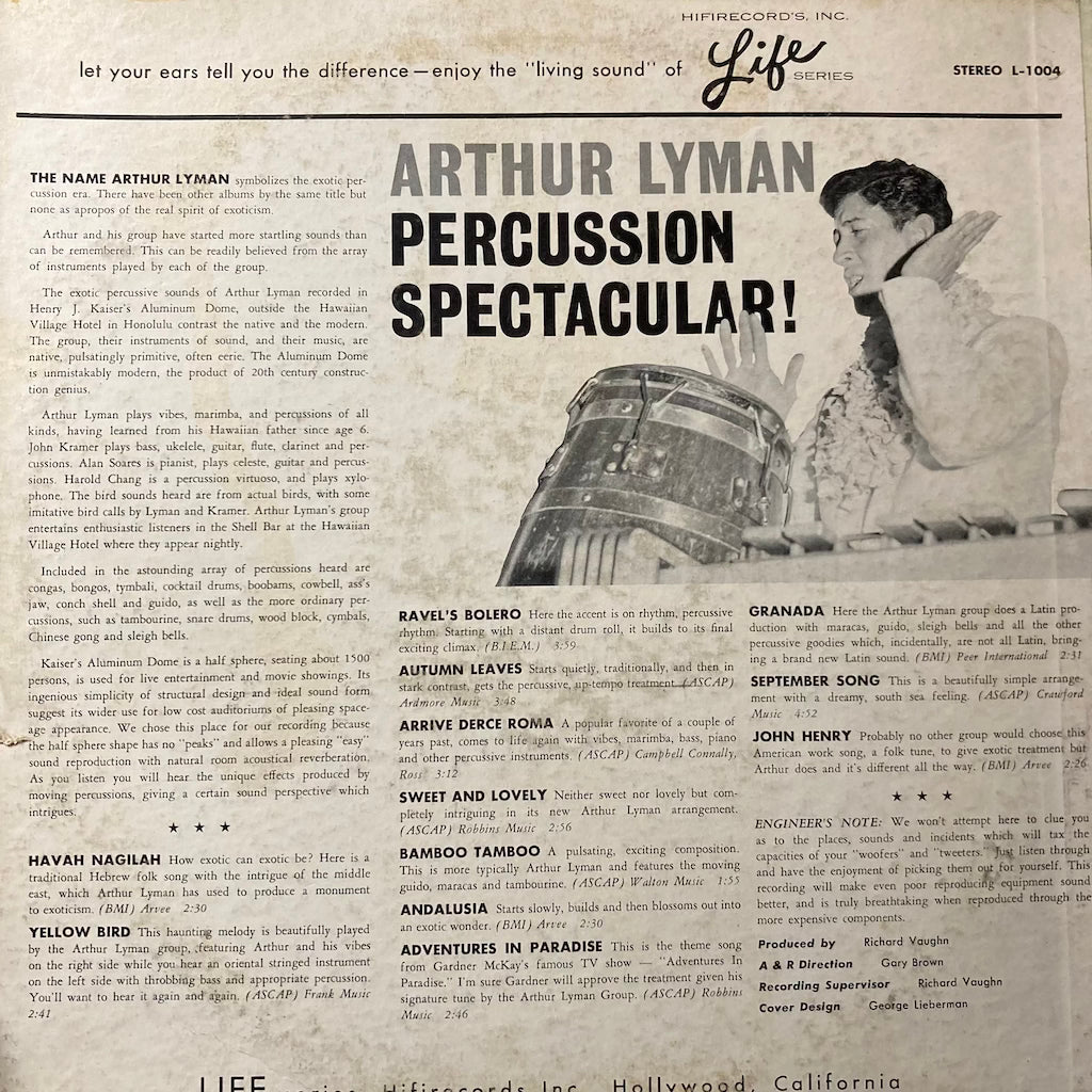 Arthur Lyman - Percussion Spectacular!