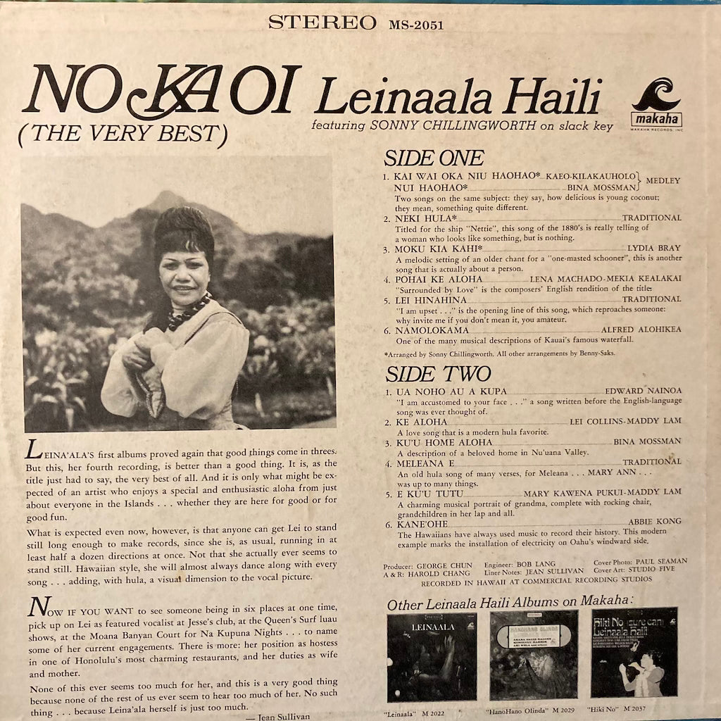 Leinaala Haili - No Ka Oi