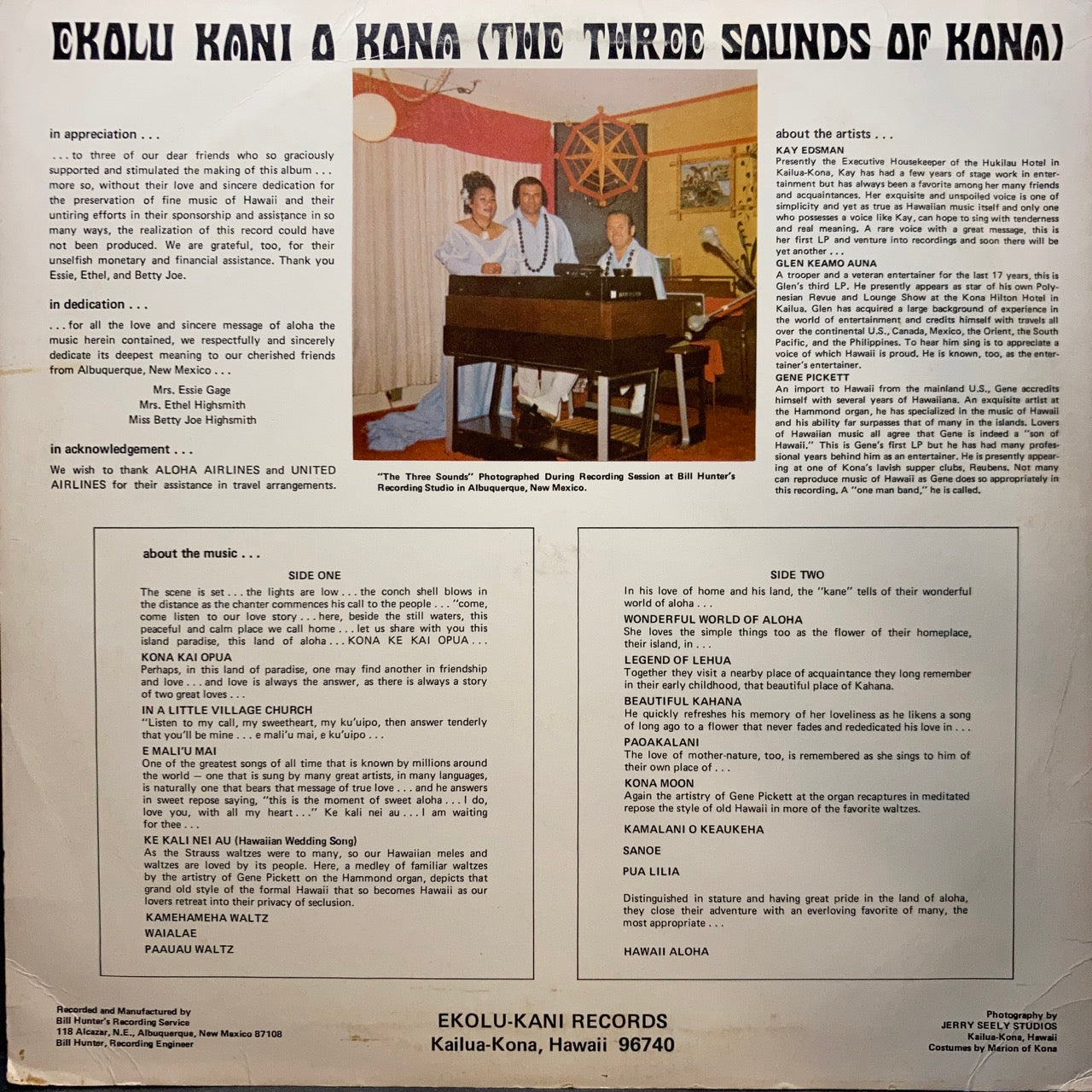 The Three Sounds of Kona - In An Old Hawaiian Town
