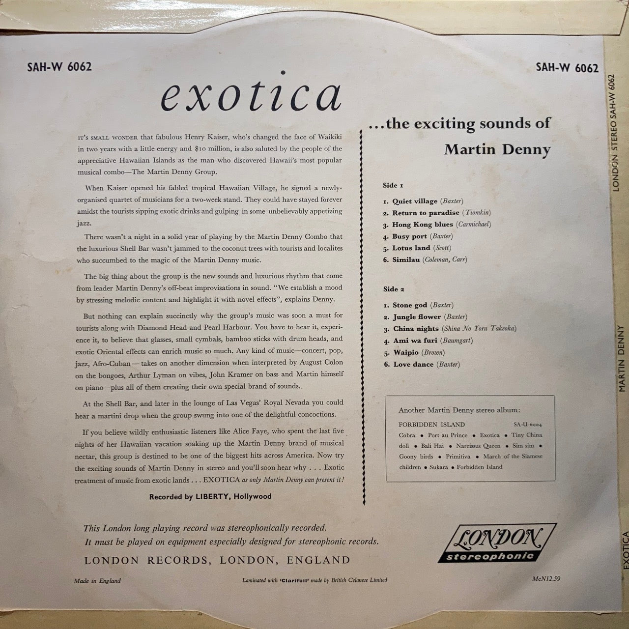 Martin Denny - Exotica