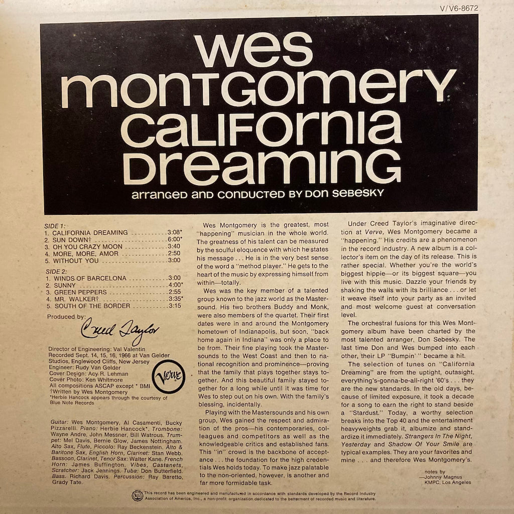 Wes Montgomery - California Dreaming