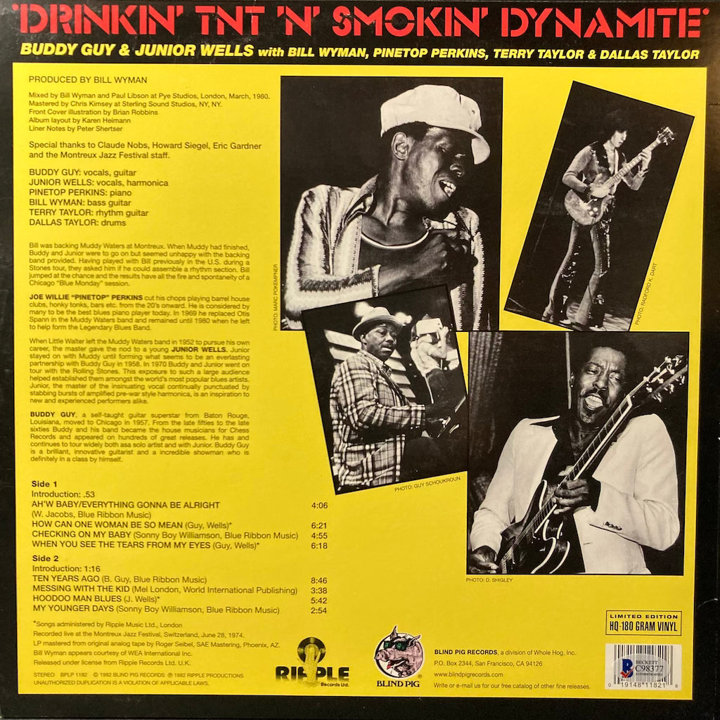 Buddy Guy & Junior Wells - Drinkin' TNT 'N' Smokin' Dynamite [SIGNED - 2016]