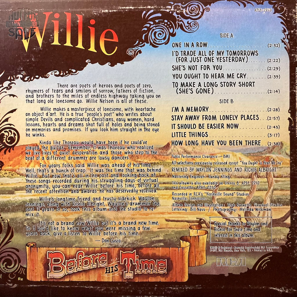 Willie Nelson - Before His Time