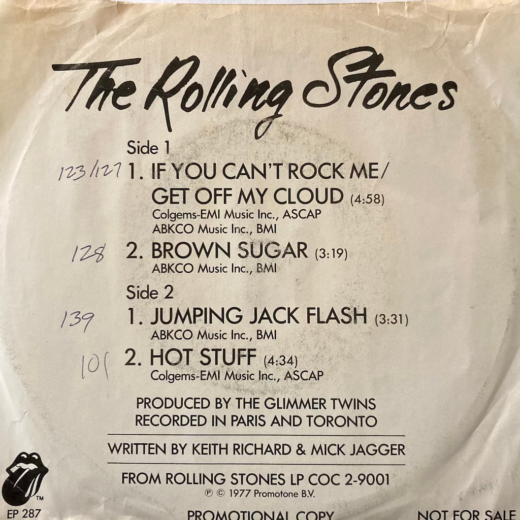 The Rolling Stones - If You Can't Rock Me/Get Off My Cloud - Jumping Jack Flash/Hot Stuff 7"