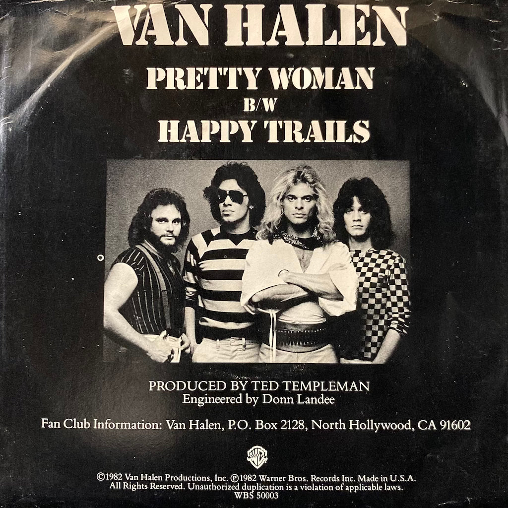 Van Halen - Pretty Woman/Happy Trails 7"
