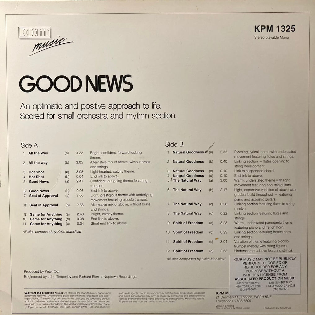 Keith Mansfield- Good News (1984)